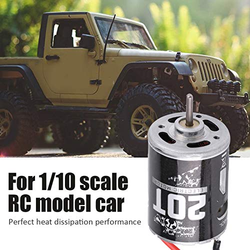 RC Motor, High Torque 20T Sensored Brushless Motor for 1/10 Scale RC Crawler, Durable Performance for Off-Road Enthusiasts and Hobbyists