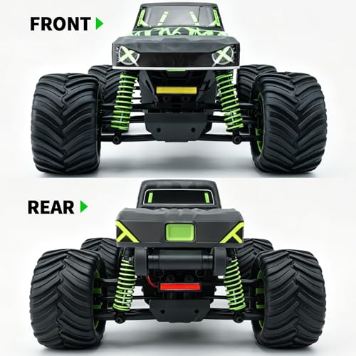 LSG LED Headlight and Taillight Kit for 1/16 Arrma Gorgon Truck & Buggy | Front/Rear Lamp Set RC Car Lights, Upgrade Lighting Accessories for 1:16 Remote Control Monster