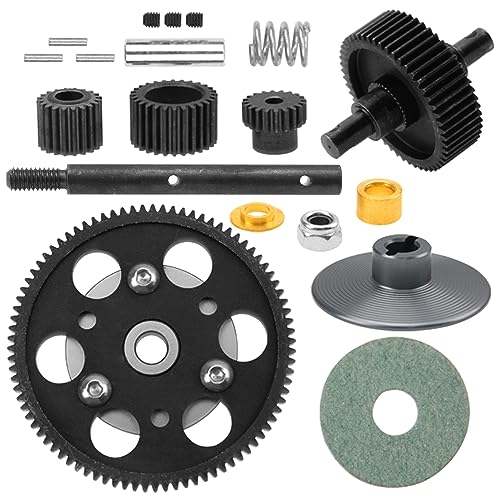 ShareGoo Steel Gear Set Transmission Gearbox Gears Set Compatible with Axial SCX10 Honcho Dingo Jeep 1/10 RC Crawler Car