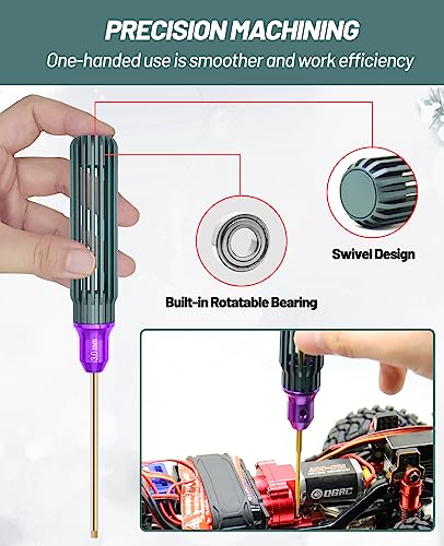 OGRC Hex Screw Driver Set 1.5mm 2.0mm 2.5mm 3.0mm Hex Driver Hexagon Allen Screwdriver Wrench RC Tool Kit for 1/16 1/12 1/10 1/8 1/5 RC Model RC Helicopter Drone Boat Car - style: 1.5/2.0/2.5/3.0mm Hex