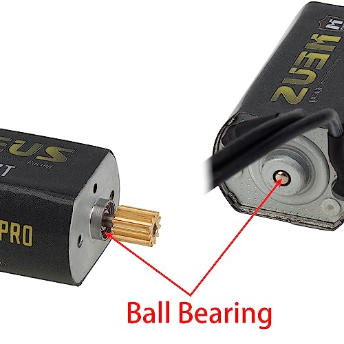MEUS RACING TRX4M Motor 44T 180 Pro Brushed Motor with Brass Pinion Gear for TRX4M Defender/Bronco/K10/F150 1/18 RC Crawler Upgrades Toy Vehicles and Accessories(44T)