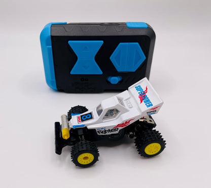 Mini RC Buggy Off-Road 1:64 Scale Upgraded 2.4G 5-Channel 7CM RC Radio Wireless Remote Control Car Coke Can Micro Racing Pocket Portable Truck for Multi-Users (White) - color: White-buggy