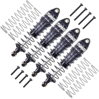 40MM Oil Shock Absorbers Upgrade Compatible with 1/24 RC Crawlers | Fits Axial SCX24 / FCX24 - Oil Damper Upgrade - Black - Gray - color: Black/Gray