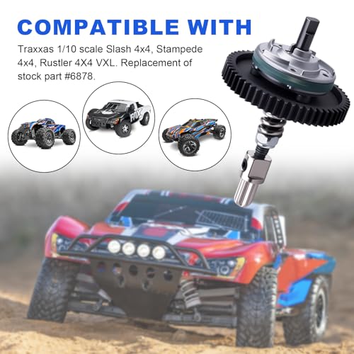 6878 Complete Slipper Clutch Assembly Slipper Clutch Assembly Kit Replacement Parts for Traxxas Slash 4X4/ Stampede 4X4 / Rustler 4X4 1/10 Scale Models
