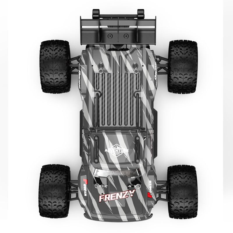 1:12 4WD RC Monster Truck Brushless Motor, 70+km/h High Speed, Double 3S Li-Po Battery with Balance Charger, Waterproof All-Terrain Hobby Grade Remote Control Car for Adults - style: Stealth Black