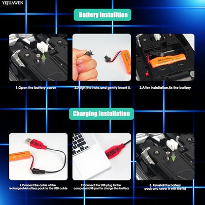 Remote Control car Toy, Suitable for Boys and Girls Aged 3-12, 2.4GHz Transforming Robot car Supports Gesture Sensing and 360° Rotation EN02 (Black)