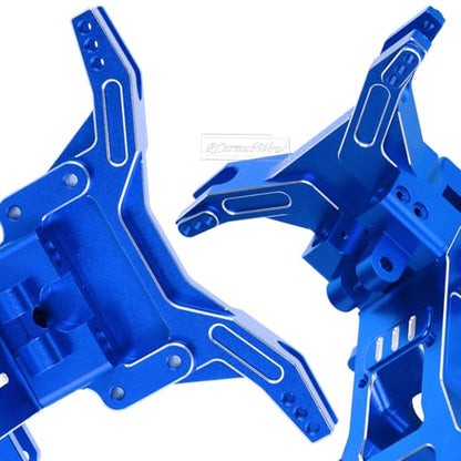 RC Transmission Case Upgrades Part for 1/10 Kraton 4x4 4S V2 BLX,Outcast 4x4 4S V2 BLX,Alloy Aluminium Front Rear Transmission Case Gearbox Case,Navy Blue - color: Navyblue-front&rear