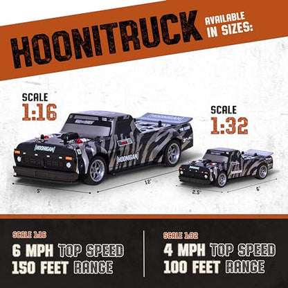 Flybar Hoonigan, Hoonitruck Remote Control Car for Kids – RC Car, RC Cars, Race Car, 3.7V, 2.4 GHz, Detailed Replica Design, USB Rechargeable Battery Included, 1:16 Scale, 150 ft Range, 6 Mph - size: 1:16, style: Hoonitruck