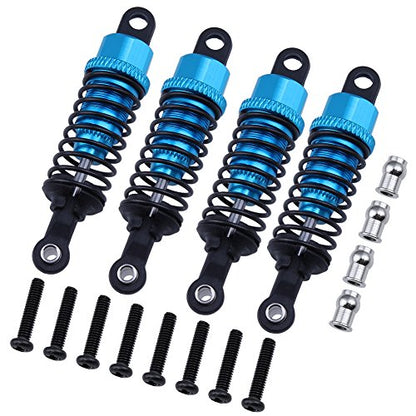 Hobbypark 4pcs Aluminum Shock Absorber Assembled Rear & Front for 1/18 Scale WLtoys A959 A959B A979 A979B Upgrades Parts RC Buggy Car Truck Shocks Replacement of A949-55