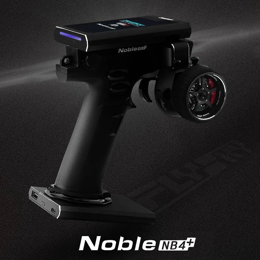 Flysky Noble NB4+ Radio Transmitter with FGr4S V2 Receiver | Flysky Transmitter With 2.4GHz 8CH 3.5" Color IPS Touch Screen Remote Controller for RC Car Boat