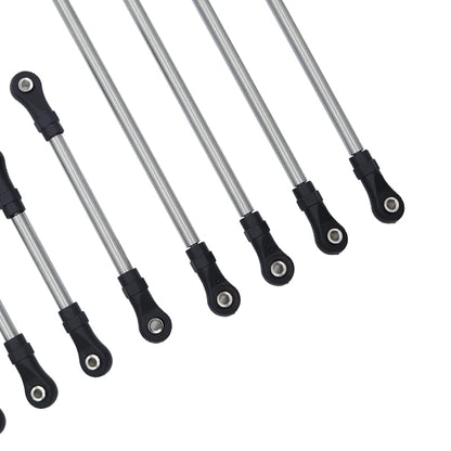 LCG Girder Frame Stainless Steel Linkage Link Rod Rod End for 1/10 RC Crawler Axial SCX10 II III TRX4 Capra 1.9 LCG Rails Chassis Kit (for Capra 1.9) - color: For Capra 1.9