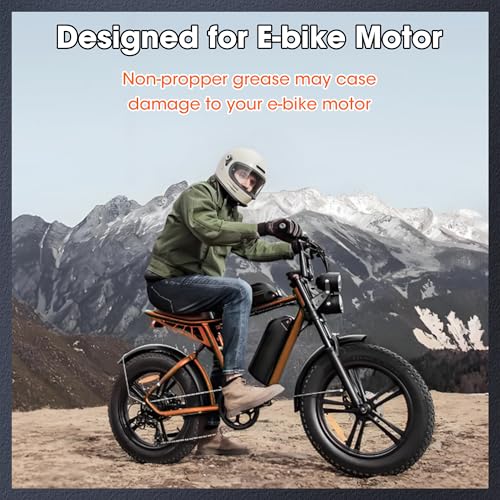 E-Bike Lithium Grease, Multi-Purpose Lubricant Lithium Motor Grease, Lubricating Oil for eBike Motor, Gears |Waterproof, High-Performance Lubricant for Household Use, Automotive,Industrial