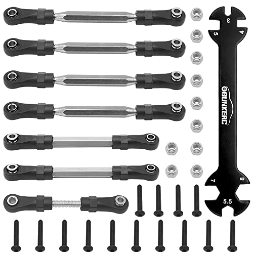 OGRC 7-Packs Turnbuckles Links with Rod Ends Set for Traxxas Slash 4X4/2WD | Aluminum Alloy Adjustable Camber Link for 1/10 Traxxas Slash 4X4/2WD RC Truck Upgrade Parts