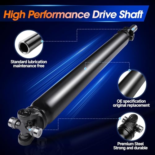 51.14'' Rear Drive Shaft Prop Shaft Driveshaft Assembly [4WD Automatic Trans 119.0" WB] Fit for Chevrolet Chevy Silverado 1500 | GMC Sierra 1500 1999-2005, OE 15109400 15163798 - size: 51.14in--51.14in
