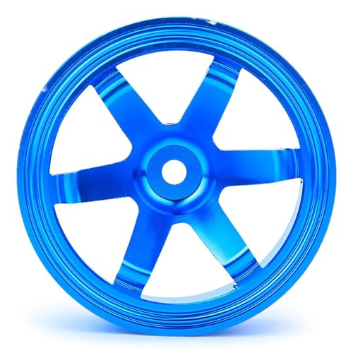 12mm Hex Hubs Metal Wheel Hub Metal Wheel Hub, 4pcs Aluminium Alloy Wheel Hub for Universal 1/10 Flat Running Drift RC Car Model Accessory Wheel Rims RC Wheel Rims Set Rc Drift Wheels(Blue) - color: Blue