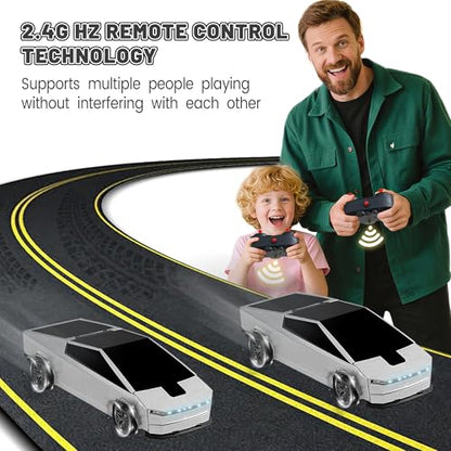 Remote Control Car Cyber-Inspired Transformer Toys Cars | 2.4Ghz One-Button Deformation 360° Rotation Drift Rc Car Robot Rc Truck Toys for 4 5 6 7 8+ Years Old Boy Toys - color: Silver