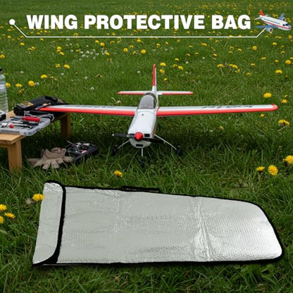 Rc Plane Wing Bag 70e Bubble Layer Protection Bag for 2 Wings&Tube to Rc Airplane, 19.7 x 35.8 Inches/ 50 x 91 cm - size: 70 E