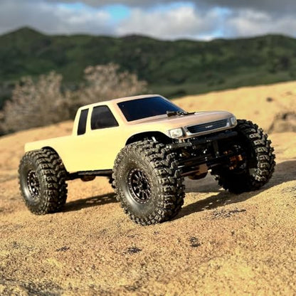 LGRP X-Factor Long Bed Body for 1/24 and 1/18 RC Cars, Universal Fit for Most SCX18 SCX24, >Clear< Body with Sticker Sheet