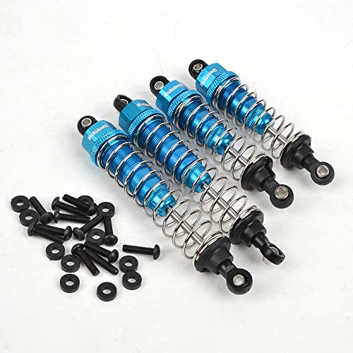 Aluminum Front & Rear Shock Absorber Assembled for Tamiya TT-02B Redcat Hongnor LRP HPI Team LOSI 1/10 Buggy Car (Blue) - color: Blue