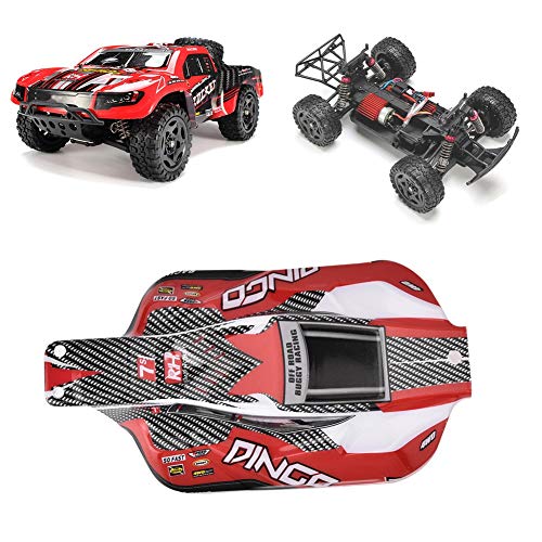 Dilwe RC Truck Body Shell, ABS RC Car 1/16 Scale Off Road Body Shell for REMO RC Upgrade Accessory, Replacement RC Car Body Shell Cover RC Parts RC Accessories(Red)