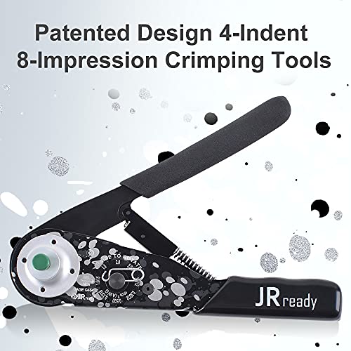 JRready NEW-DT1 Deutsch Crimper for Size 12, 16, 20 Solid Contacts, DTP, DT, DTM Connectors. Equivalent to HDT-48-00 Deutsch Connector Crimping Tool(12-22AWG) - size: Crimping Tool(DT1)