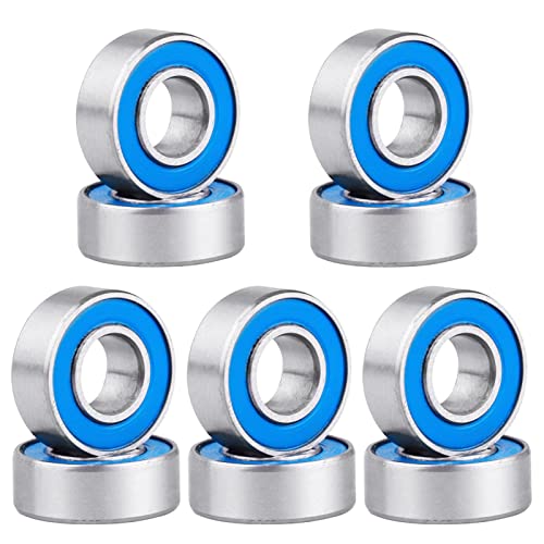 RC Ball Bearings RC Wheel Hub Bearings Double Rubber Sealed Compatible with Traxxas Slash Rustler Stampede 4x4 VXL 4-Tec 2.0 Replace Part 5116 (10-Pack) (5x11x4mm) - size: 5x11x4mm