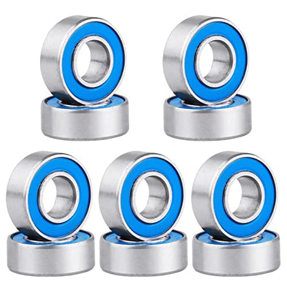 RC Ball Bearings RC Wheel Hub Bearings Double Rubber Sealed Compatible with Traxxas Slash Rustler Stampede 4x4 VXL 4-Tec 2.0 Replace Part 5116 (10-Pack) (5x11x4mm) - size: 5x11x4mm