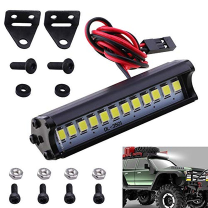 Hobbypark RC Crawler LED Light Bar Kit Roof Spotlight Dome Light Simulation for Traxxas TRX-4 Trx4 Axial SCX10 90046 RC4WD D90 KM2
