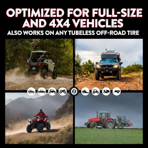 GlueTread Sidewall Tire Repair Kit, ATV UTV Tire Patch Kit Heavy Duty 4x4 | Glue Tread Tire Patches Heavy Duty, Tubeless Off Road Emergency Sidewall Fix, No Wheel Removal, Jeep, Truck, Tractor, SXS