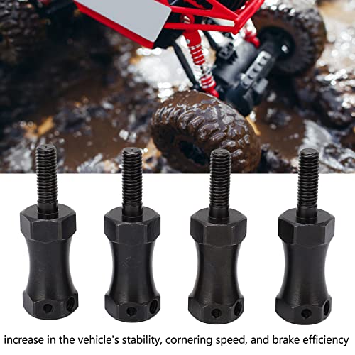 Wheel Hex Hub Extension Adapter, Extension Hex Drive Adapter, RC Extended Wheel Hex Coupler Steel 12mm Diameter Extension Adapter Combiner for 1/10 RC Cars
