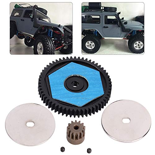 RC Car Spur Gear, Metal 56T Spur Gear and 12T Motor Gear RC Replacement Spare Upgrade Parts Accessories for SCX10 RC Car Model Spur Gear 32P Scx10 Ii Spur Gear