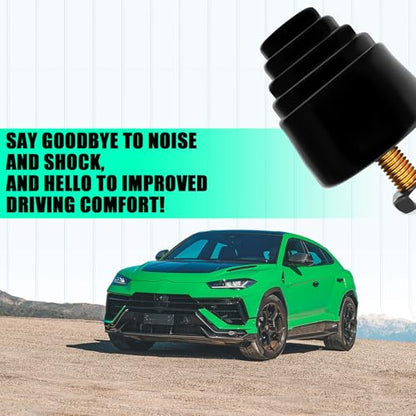 2 PCS Suspension Bump Stopper, Rubber Rear Suspension Shock Bump Stop Block with Screw Kit, Universal Shock Absorbers Bump Stops Replacement for Cars Trucks and Off-road Vehicles