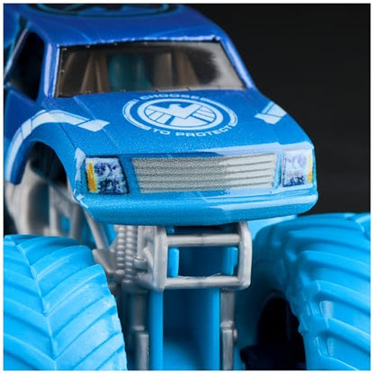 Monster Jam, Marvel Official S.H.I.E.L.D. Monster Truck, Die-Cast Vehicle, 1:64 Scale, Super Hero Kids Toys for Boys Ages 3 and up - color: Shield