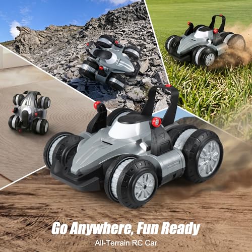 Remote Control Stunt Car for Kids, Toy Cars Gifts for Boys 6 Years Old Up | 360° Rotation, Side Wheel Drive Standing Drive, Rechargeable 4WD Drift RC LED Lights