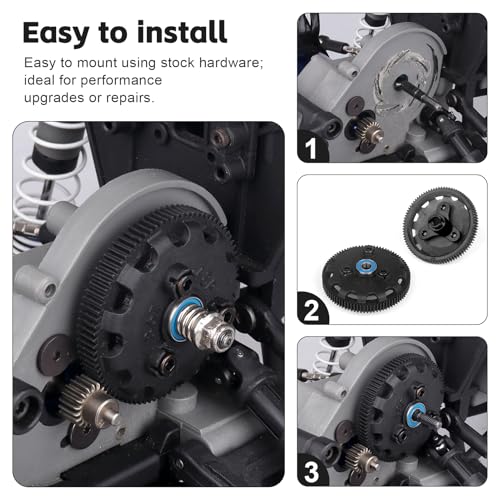 Slipper Clutch Eliminator for Traxxas 1/10 Rustler VXL Slash Stampede Bandit XL5 2WD Gearbox Parts (Black) - color: Black