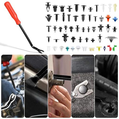 Car Retainer Clips 1501 PCS, 55 Sizes Car Panel Trim Clips Kits, Auto Push Fasteners for Ford GM Toyota Honda Chrysler BMW Benz Nissan Subaru Mazda Chevy GMC - size: 1501PCS