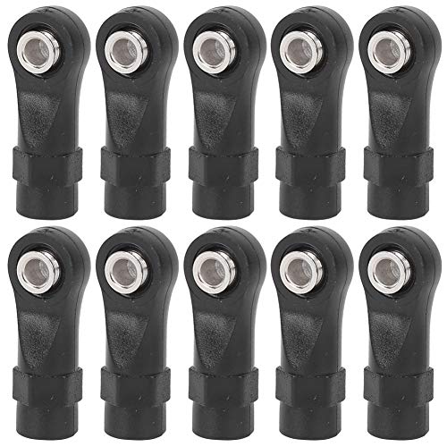 10pcs M4 Link Linkage Rod End Width Balls Joint HEA D Set Fit for Tra xxas T R X - 4 1/10 RC Car