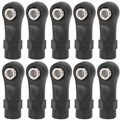 10pcs M4 Link Linkage Rod End Width Balls Joint HEA D Set Fit for Tra xxas T R X - 4 1/10 RC Car