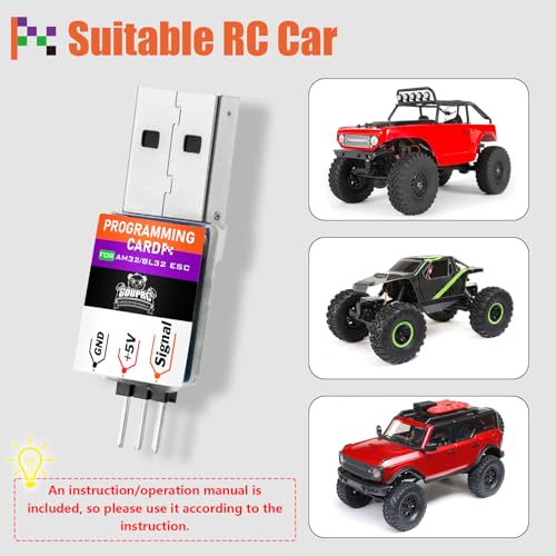 GOUPRC USB Linker ESC Programming Card for AM32/BL32 Brushless ESC Electric Speed Control Programming with for Axial SCX24 1/24 RC Car Crawler