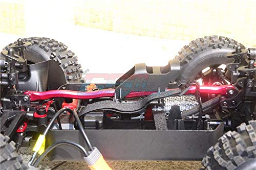 GPM for Arrma Outcast 6S BLX/Notorious 6S BLX Upgrade Parts Aluminum Center Brace Bar - 1Pc Black