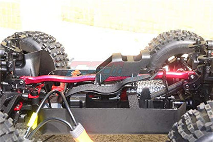 GPM for Arrma Outcast 6S BLX/Notorious 6S BLX Upgrade Parts Aluminum Center Brace Bar - 1Pc Black