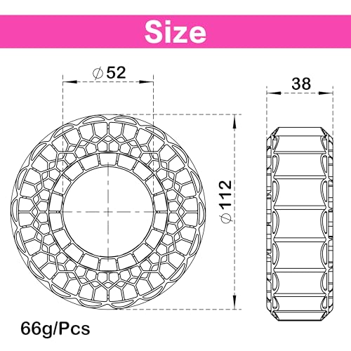 MEUS RACING Super Soft Silicone Rubber Inserts for 118-122mm 1.9" Tires (Super Soft) - color: Super Soft