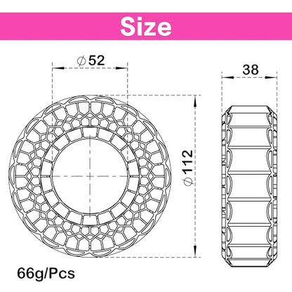 MEUS RACING Super Soft Silicone Rubber Inserts for 118-122mm 1.9" Tires (Super Soft) - color: Super Soft