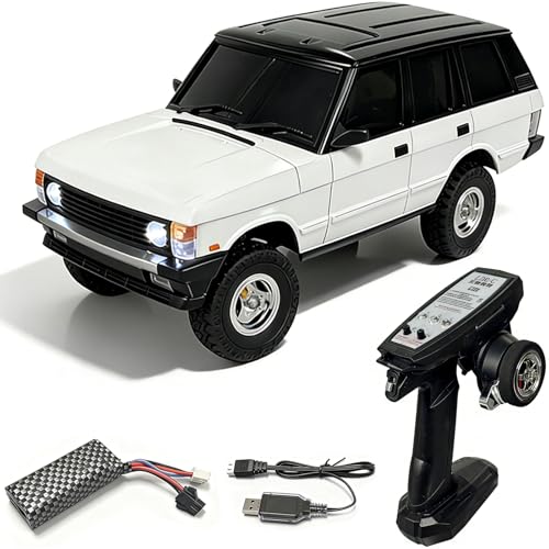 LD18401Pro 1:18 4WD RC Crawler, Sensorless Brushless Motor RC Off-Road Truck with Metal Axles & Hydraulic Shocks, 2.4G Full-Proportional Control RC Car for Hobbyists