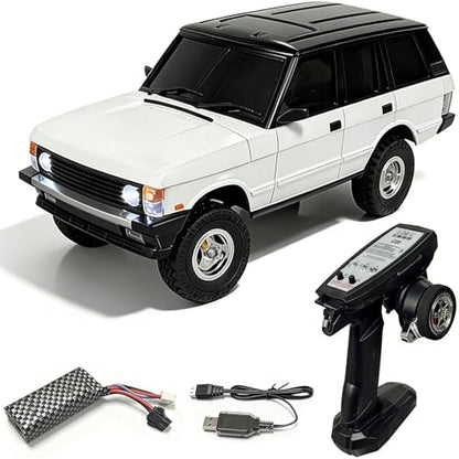 LD18401Pro 1:18 4WD RC Crawler, Sensorless Brushless Motor RC Off-Road Truck with Metal Axles & Hydraulic Shocks, 2.4G Full-Proportional Control RC Car for Hobbyists
