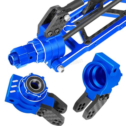 RC Upgrades Part Front Knuckles Steering Blocks&Rear Hub Stub Axle Carriers for 1/8 Kraton (Also for V4&V5)/Notorious/Outcast 6S BLX,Steering Hops Up,Replaces #AR330505#AR330404,Navy Blue - color: Navy Blue - (Upgrades)