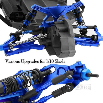 Upgrades Part for 1/10 Slash 2WD VXL,Aluminium Suspension Arm,Shocks Tower,Steering Blocks,Caster Block,Rear Stub Axle Carriers,Steering Bellcranks Hops Up,Navy Blue - color: Navy Blue - (Upgrades)