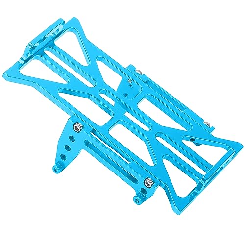 RC Car Battery Mounting Plate Aluminum Alloy Tray Compatible with Axial SCX24 90081 C10 1 24 Silver Color Easy Installation and Disassembly (Blue) - color: Blue