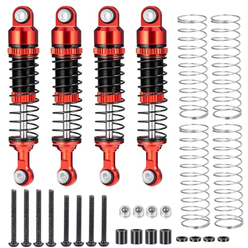 4PCS Ascent-18 Threaded Shock Absorber Oil Damper 53MM for Redcat Ascent18 1/18 RC Crawler Upgrade Parts