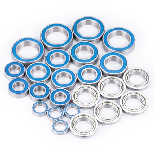 24pcs Steel Sealed Bearings Kit for Losi 1/5 5IVE-T 5T 5IVE-B 5B 4WD | Buggy SCT RC Car Upgrade Parts